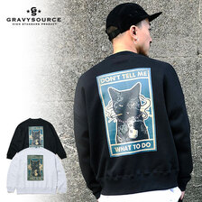 GRAVYSOURCE CAT CREWNECK GS21-ASW01画像
