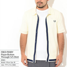 FRED PERRY Pique Button Through S/S Shirt M9805画像