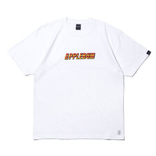 APPLEBUM Neon Logo Tee WHITE ORANGE画像