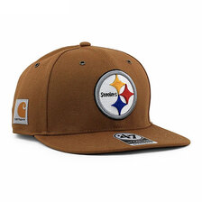 '47 Brand &times; Carhartt PITTSBURGH STEELERS STRAPBACK CAP BROWN FX-SCARC25DUS-BW画像