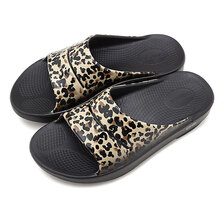 OOFOS Ooahh LUXE LEOPARD BROWN 5020021画像