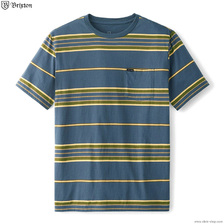 Brixton HILT S/S POCKET KNIT (WASHED NAVY/BLONDE) 02944画像