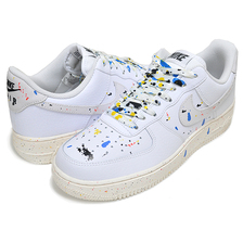NIKE AIR FORCE 1 07 LV8 PAINT SPLATTER white/white-sail-wht CZ0339-100画像