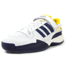 adidas FORUM L HM "HUMAN MADE" FTWR WHITE/HAZY YELLOW/COLLEGIATE NAVY S42975画像