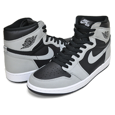 NIKE AIR JORDAN 1 RETRO HIGH OG SHADOW 2.0 black/lt smoke grey-white 555088-035画像