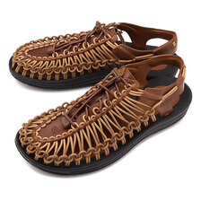 KEEN M UNEEK PREMIUM LEATHER Brown 1024451画像
