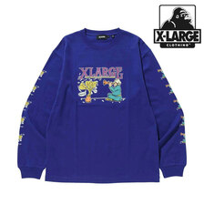 X-LARGE L/S TEE SNAKE CHARMER BLUE 101212011045画像