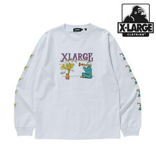 X-LARGE L/S TEE SNAKE CHARMER WHITE 101212011045画像