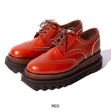 glamb Shark sole wing tip shoes Red GB0321-AC03画像