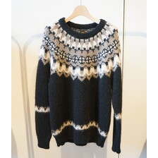 BATONER MOHAIR NORDIC CREW NECK BN-21FL-051画像