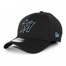 NEW ERA MIAMI MARLINS 39THIRTY FLEX FIT CAP BLACK DS11885638画像