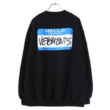取り扱い/価格比較:VETEMENTS MY NAME IS VETEMENTS SWEATSHIRT  
