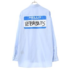 VETEMENTS MY NAME IS VETEMENTS SHIRT UA52SH250画像