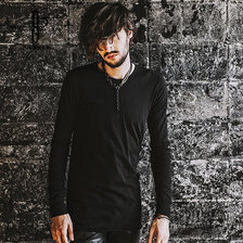 NO ID. BLACK C天竺チェンジングシームロンT 449006-678T画像