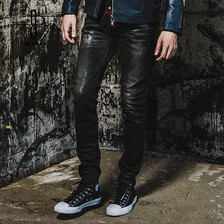 NO ID. コーティングストレッチデニムUSED加工スキニーPT 849035-683P画像