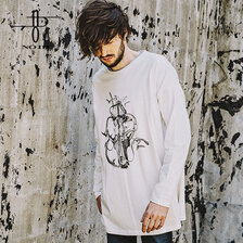 NO ID. BLACK グリッチディアボーンBIGロンT 449006-694T画像