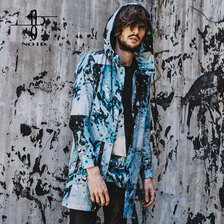 NO ID. BLACK リキッドプリントフーデッドSH 449006-692S画像