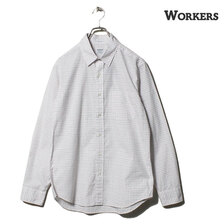 Workers Modified Regular Collar Shirt, Poplin, Tettersall画像