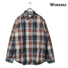 Workers Modified Regular Collar Shirt, Big Plaid画像