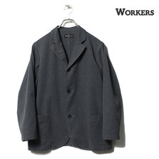Workers Lounge Jacket Relax, Yarn Dyed Twil, Light Grey画像