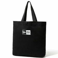 NEW ERA キャンバストート 14L ボックスロゴ ブラック &times; ホワイト 12674092画像
