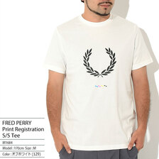 FRED PERRY Print Registration S/S Tee M1684画像