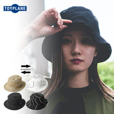 TOYPLANE ISOBAR REVERSIBLE BUCKET HAT TP21-NCP01画像