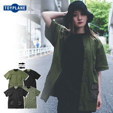 TOYPLANE REVERSIBLE S/S SNAP TEE TP21-NCS04画像
