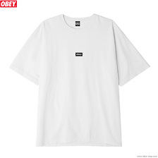 OBEY HEAVYWEIGHT TEE "OBEY BLACK BAR" (WHITE)画像