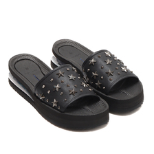 MAISON U AIR SLIDER SANDAL W/ STUDS BLACK 19M00174-002画像
