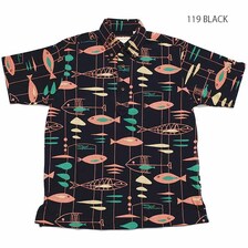 SUN SURF COOLMAX PULLOVER BUTTON DOWN SHIRT "CALDERESQUE MOBILE OF FISH" SS78723画像
