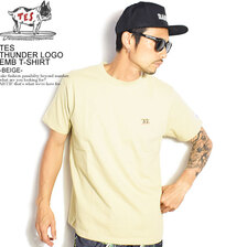 The Endless Summer TES THUNDER LOGO EMB T-SHIRT -BEIGE- FH-1574345画像