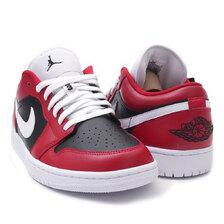 NIKE WMNS AIR JORDAN 1 LOW GYM RED/WHITE-BLACK DC0774-603画像