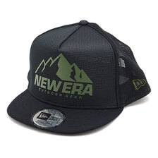 NEW ERA OUTDOOR 9FORTY フルメッシュ ショートバイザー BLACK 12674636画像