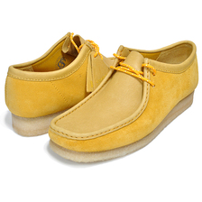 Clarks WALLABEE YELLOW SUEDE 26154742画像