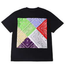 atmos REMAKE BANDANA TEE A BLACK MAT21-S123画像