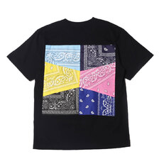 atmos REMAKE BANDANA TEE B BLACK MAT21-S124画像
