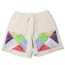 atmos REMAKE BANDANA SWEAT SHORT A GRAY MAT21-S125画像