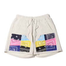 atmos REMAKE BANDANA SWEAT SHORT B GRAY MAT21-S126画像