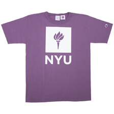 Champion MADE IN USA T1011 US T-SHIRT NEW YORK UNIVERSITY VIOLET C5-T301-265画像