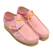Clarks &times; Levi's Wallabee Pink Combi Pink 26160322画像