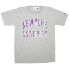 Champion MADE IN USA T1011 US T-SHIRT NEW YORK UNIVERSITY OXFORD GREY C5-T301-070画像