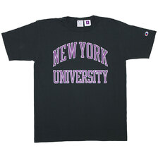 Champion MADE IN USA T1011 US T-SHIRT NEW YORK UNIVERSITY BLACK C5-T301-090画像