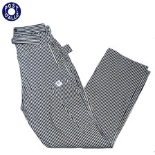 POST OVERALLS #1302 W-KNEE DUNGAREES hickory stripe画像
