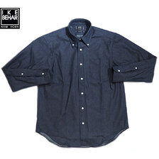 IKE BEHAR #MF1501LB FREED0M FIT L/S B.D DENIM SHIRTS ingido画像