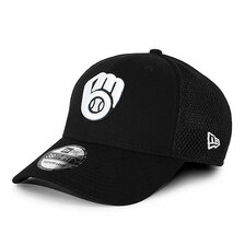 NEW ERA MILWAUKEE BREWERS 39THIRTY FLEX FIT CAP BLACK NR12344790画像