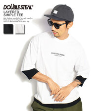 DOUBLE STEAL LAYERED SIMPLE TEE 911-17002画像