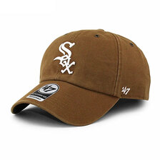 '47 Brand &times; Carhartt CHICAGO WHITE SOX CLEAN UP CAP BROWN BX-LANSD107DVS-BW画像