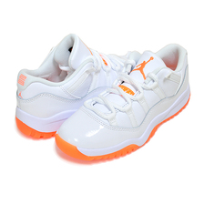 NIKE JORDAN 11 RETRO LOW (PS) white/bright citrus DJ4328-139画像