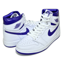 NIKE WMNS AIR JORDAN 1 HIGH OG METALLIC COURT PURPLE white/court purple CD0461-151画像
